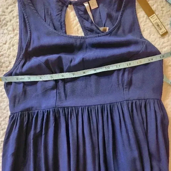 NWT LC Lauren Conrad Blue Sleeveless Maxi Dress - Picture 9 of 12